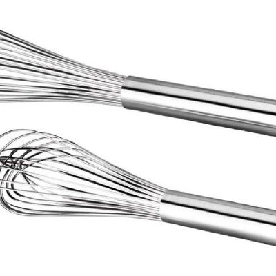 IBILI - Stainless steel whisk with 12 whisks, 25 cm, 18/10 Stainless Steel