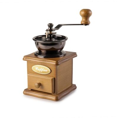 IBILI - Adjustable coffee grinder, Wood and Steel, Light brown, Retro