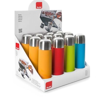 IBILI - Colorful liquid thermos 500 ml, Stainless Steel, Double wall