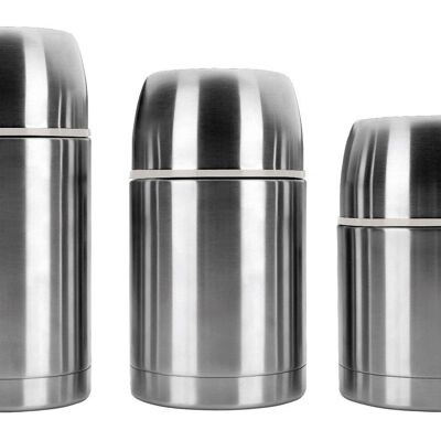 IBILI - Termo para solidos inox 550 ml, Acero Inoxidable, Doble pared