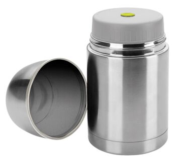 IBILI - Thermos pour solides en acier inoxydable 800 ml, Acier inoxydable, Double paroi 4