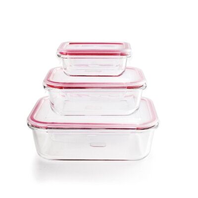 IBILI - Set of 3 food containers