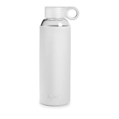 IBILI - Borraccia Park in borosilicato da 500 ml, borosilicato, riutilizzabile, protezione anti-shock