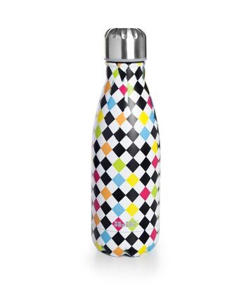 IBILI - Bouteille Thermos Arlequin 350 Double Paroi, Inox 18/10, Double Paroi, Réutilisable 2