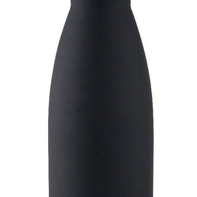 IBILI - Botella termo doble pared black 350 ml, Acero Inoxidable 18/10, Doble pared, Reutilizable