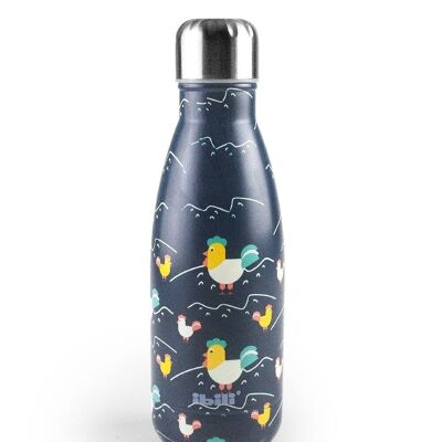 IBILI - Zoo Double Wall Thermos Bottle 350 ml, 18/10 Stainless Steel, Double Wall, Reusable, Random Model