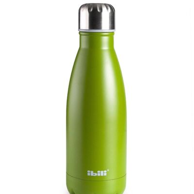 IBILI - Bottiglia thermos muschio a doppia parete 350 ml, acciaio inossidabile 18/10, doppia parete, riutilizzabile