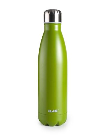 IBILI - Bouteille thermos double paroi mousse 500 ml, Inox 18/10, Double paroi, Réutilisable 2