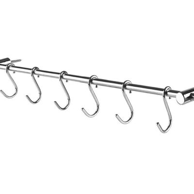 IBILI - Wall support bar 40 cm (8 hooks)