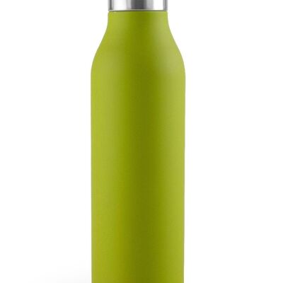 IBILI - Olive double wall thermos bottle 500 ml, 18/10 Stainless Steel, Double wall, Reusable