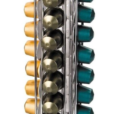 IBILI - Nespresso coffee capsule dispenser, 40 capsules, Chromed Steel