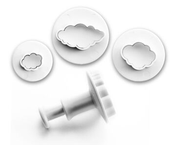 IBILI - Set de 3 emporte-pièces éjecteur nuage 3