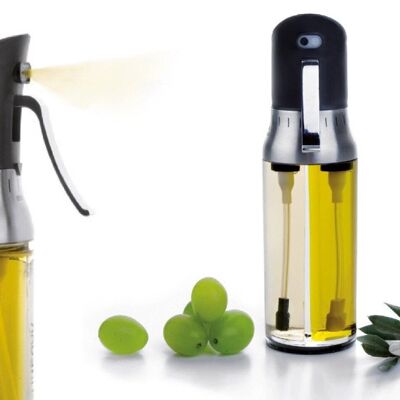 IBILI - Double Vinegar Oil Sprayer, 0.2 liters, Adjustable, perfect for Salads and Air Fryer