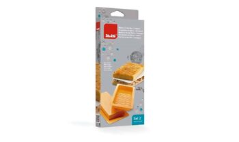 IBILI - Set 2 moules nougat lisse + losanges 4