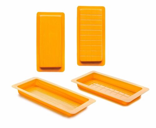 IBILI - Set 2 moldes turron tronco+onzas