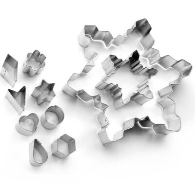 IBILI - Set 10 snowflake cookie cutters