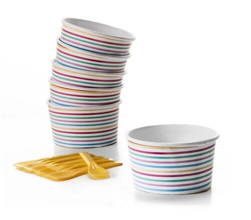 IBILI - Vasos de helado+cucharillas