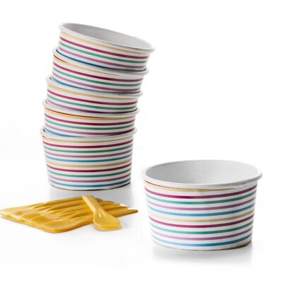 IBILI - Vasos de helado+cucharillas
