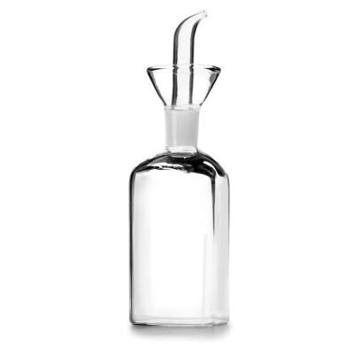 IBILI - Square glass oil bottle, Crystal, 0.5 Litre