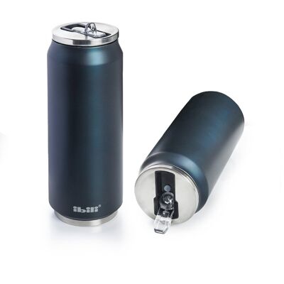 IBILI - Thermo blueberry can 330 ml, 18/10 Stainless Steel, Double wall, Reusable