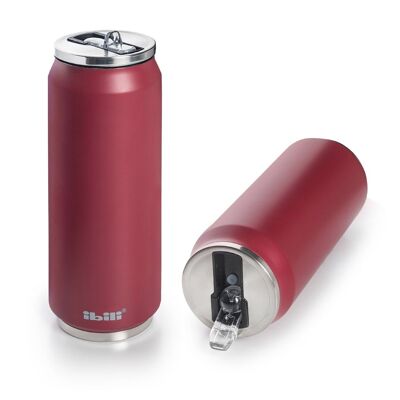 IBILI - Pomegranate Thermo Can 330 ml, 18/10 Stainless Steel, Double Wall, Reusable