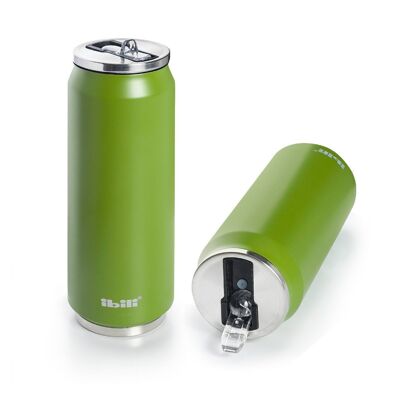 IBILI - Thermo moss can 330 ml, 18/10 Stainless Steel, Double wall, Reusable