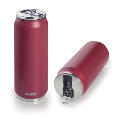 IBILI - Pomegranate Thermo Can 500 ml, 18/10 Stainless Steel, Double Wall, Reusable