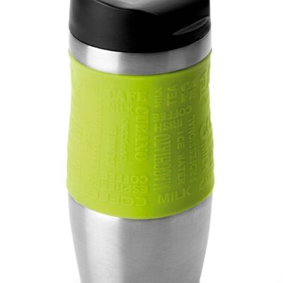 IBILI - Thermal tumbler 400 ml, Stainless steel, Double wall, Reusable, Coffee tumbler