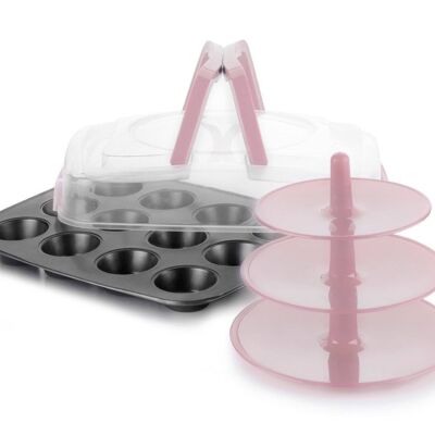 IBILI - 12-cavity muffin mold with ysopor lid