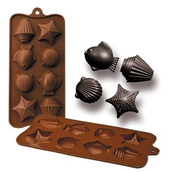 IBILI - Moule à bonbon en silicone chocolat de la mer 2
