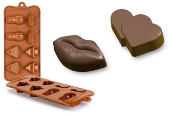 IBILI - Moule chocolat valentin silicchocosan 6