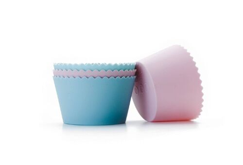 IBILI - 4 moldes cupcake silicona