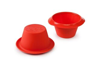 IBILI - Lot de 2 flans individuels aux fraises 8 cm 2