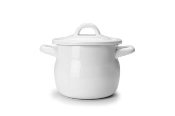 IBILI - Pot pompé avec couvercle blanc 12 cm 3