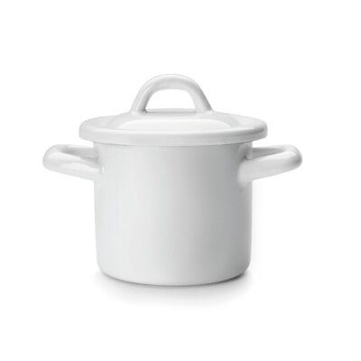 IBILI - Mini pentola con coperchio bianco 10 cm