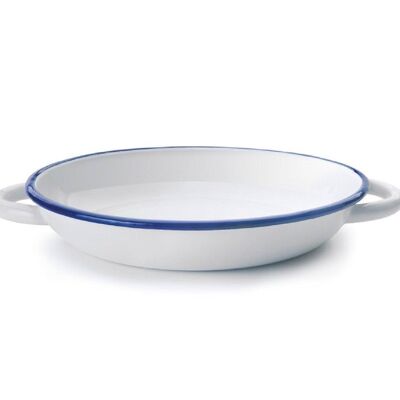 IBILI - Round white tray with handles 22 cm