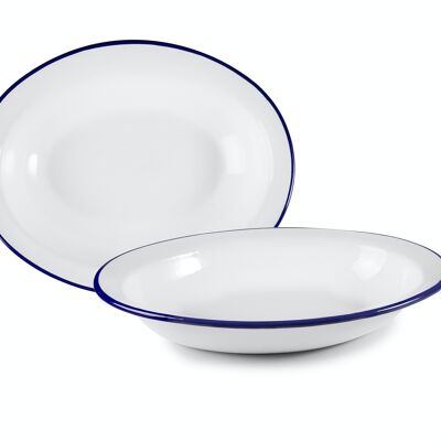 IBILI - White Oval Deep Dish 32x25