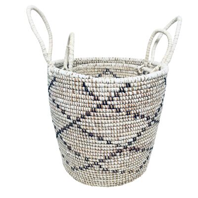 Djibi Edouard Malikane - 2 white baskets
