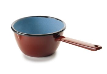 IBILI - Casserole conique avec bec marron, 12 cm, en acier émaillé, adaptée à l'induction 2