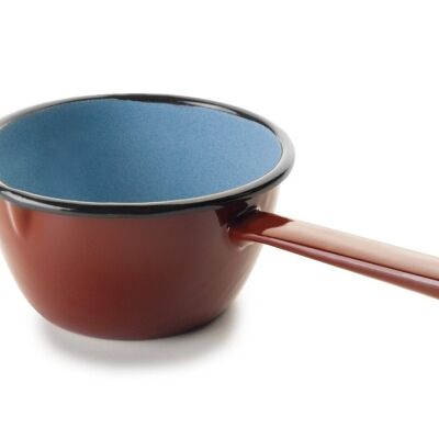 IBILI - Conical saucepan with brown spout, 16 cm, enameled steel, suitable for induction