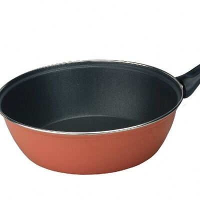 IBILI - Deep frying pan with orange handle and handle 30