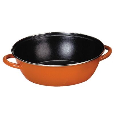 IBILI - Deep frying pan with 2 orange handles 28 cm