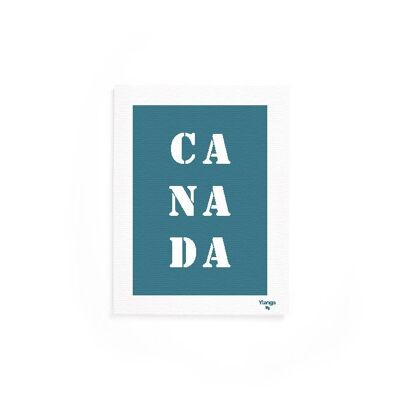 Affiche "Canada" bleue