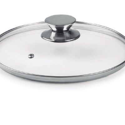 IBILI - Glass lid with stainless steel knob 12 cm