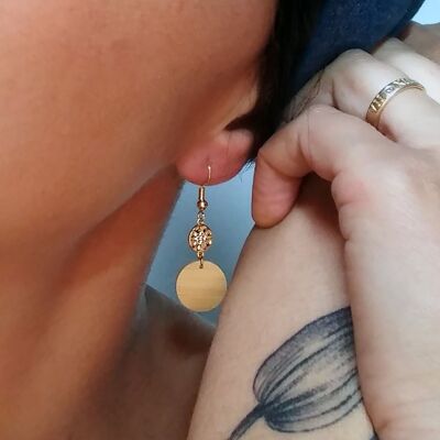 Star bamboo earrings