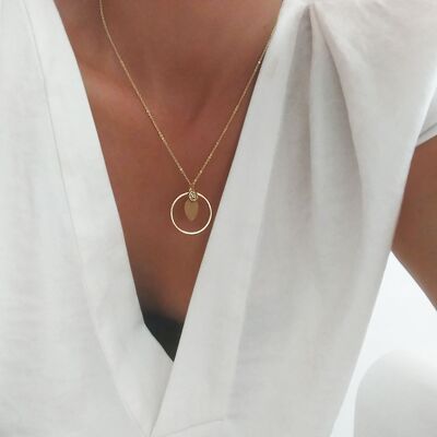 Collier Forever bambou et or