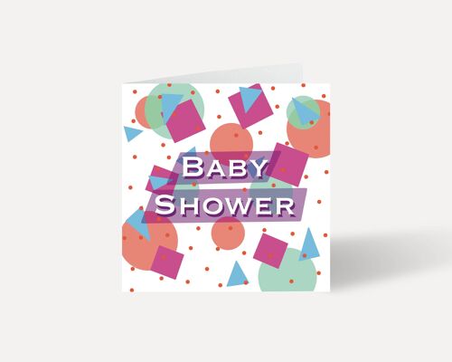 Baby shower geometric greeting card