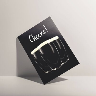 Black Guinness Card | Cheers | Birthday, fathers day card