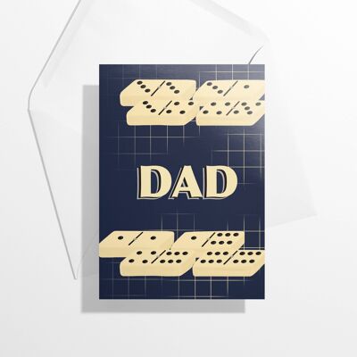 Dad Dominoes greeting card | Caribbean culture