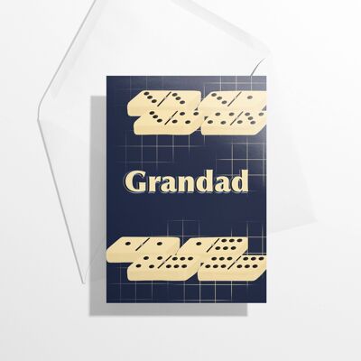 Grandad Dominoes Card